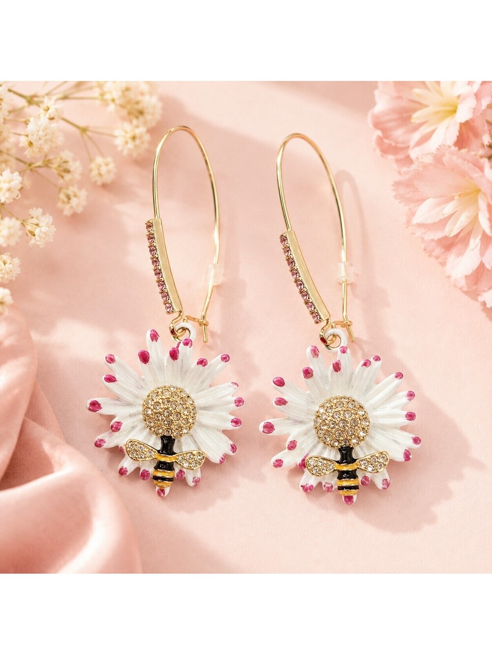Betsey Johnson Daisy Bee Earrings